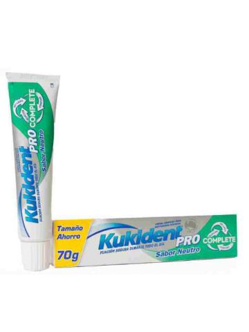 Kukident Pro Complete Crema Adhesiva Sabor Clásico 70g